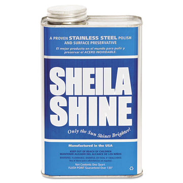 Sheila Shine Stainless Steel Cleaner And Polish, 1 Gal Can, 4-carton freeshipping - TVN Wholesale